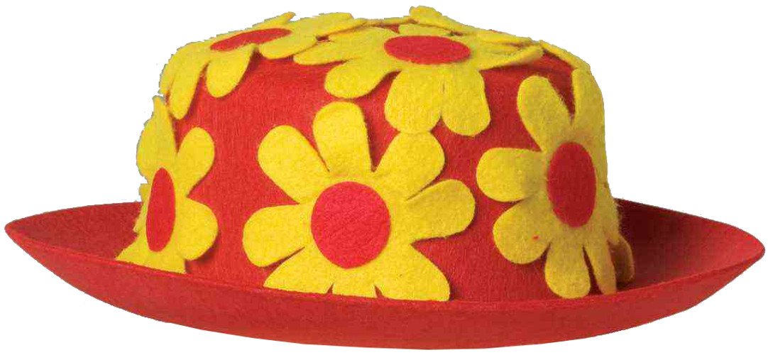 Forum Novelties Clown Daisy Derby-Red, Multi-Color