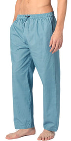 Andrew Scott Men's 2 Pack Super Soft Woven Pajama & Sleep Long Lounge PJ Pants (2 Pack- Blues, Medium)