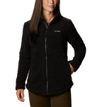 Ladies West BendSherpa Full-Zip Fleece Jacket - cHALK - L(D0102H7DP9X)