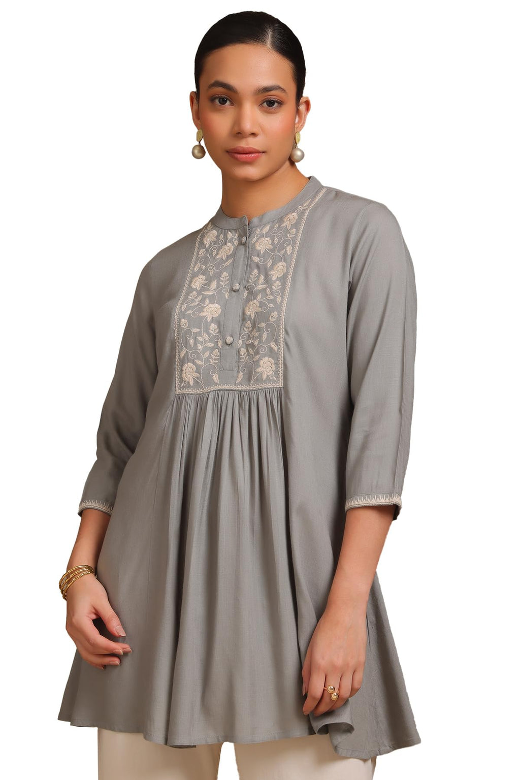 Soch Women Viscose Embroidered T-Shirt