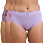 Nykd (Nyp104) Comfortable & Breathable Cotton Panty Set For Women (Pack Of 3) | High Rise & Full Coverage Brief With Anti Odor P