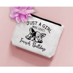 BiuNiuring French Bulldog Gifts for Women, French Bulldog Gifts for French Bulldog lovers, Bulldog Pet Makeup Bag, Who Loves Fre