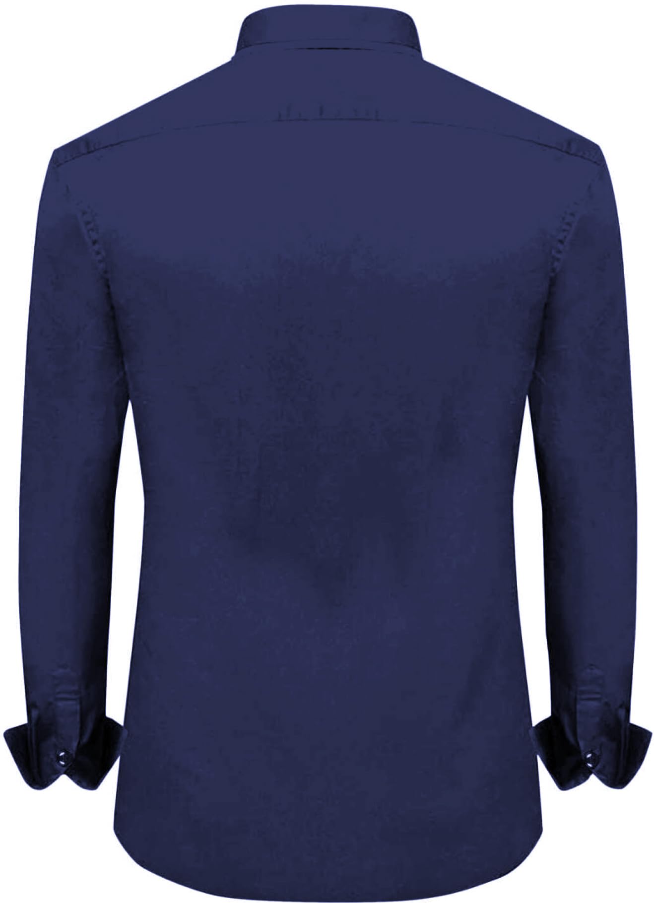 Rebelify MenS Cotton Blend Shirt With Pockets Full Sleeves Collared Neck Solid Pattern Botton Down Closure Relaxed Fit And Stan