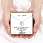 Necklace Gifts for Women, Dainty Rose Love Heart Initial L Letter Pendant Necklace Jewelry Mothers Day Valentines Christmas Gift