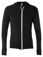 Unisex Triblend Full-Zip Lightweight Hoodie - cHAR BLK TRIBLND - XS(D0102H7WXLT)