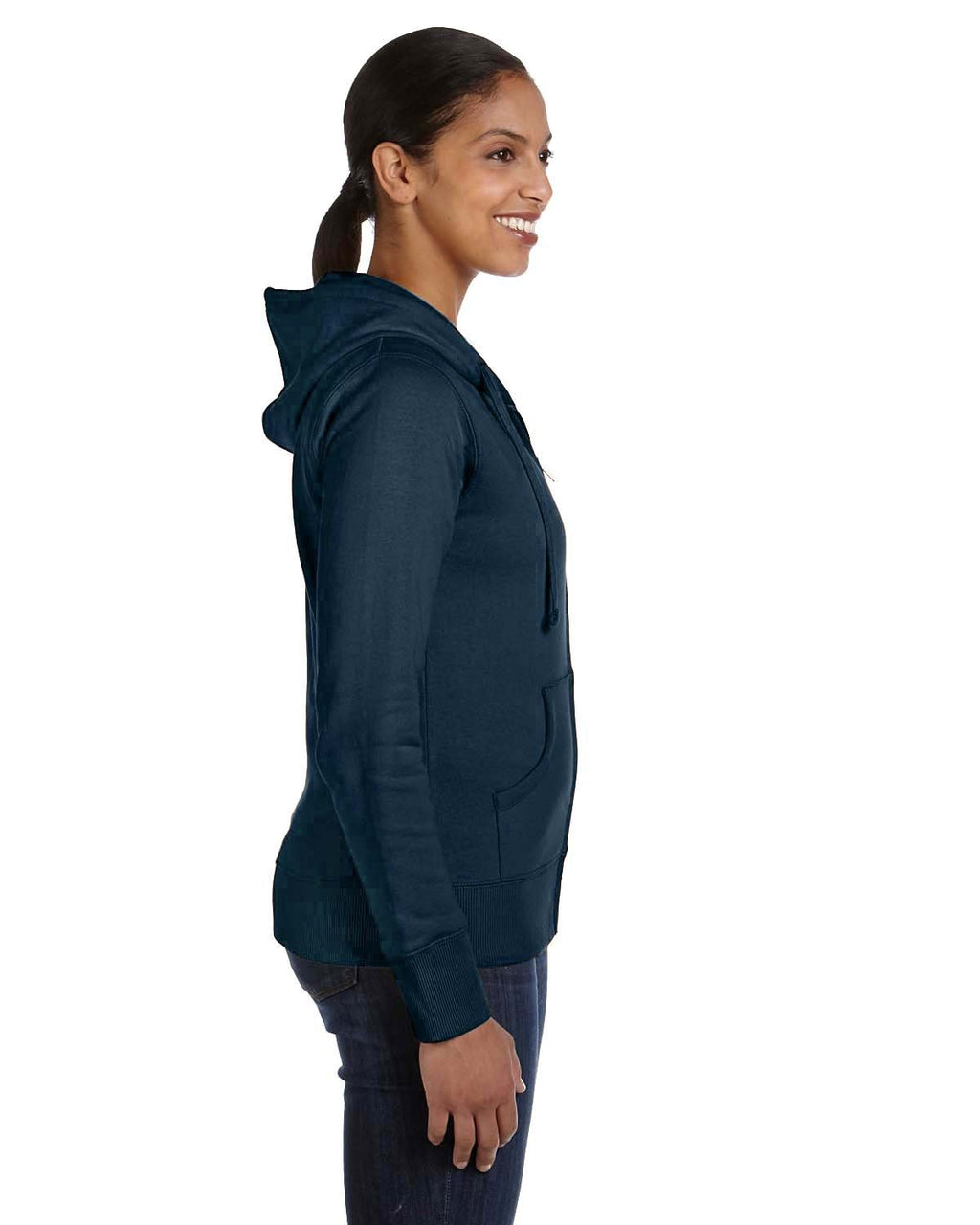 Ladies OrganicRecycled Full-Zip Hooded Sweatshirt - PAcIFIc - S(D0102H7Zg02)