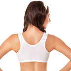 Enamor Womens Wide Strap Stretch Cotton Non-Padded Antimicrobial Beginners Pop-on Wireless Teenager Bra Full Coverage Bra - BB0
