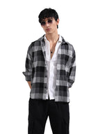 The Indian Garage Co Mens Relaxed Fit Checkered Cutaway Collar Long Sleeves Sweater
