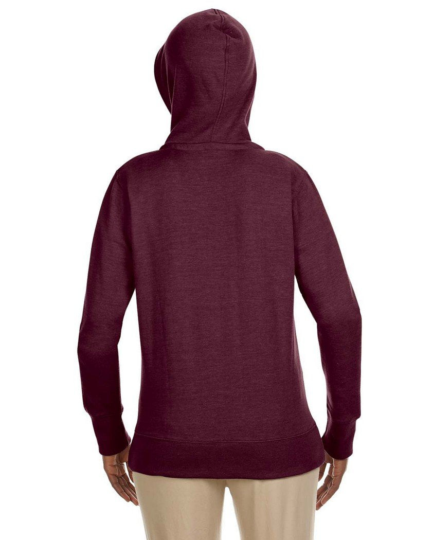 Ladies OrganicRecycled Heathered Fleece Full-Zip Hooded Sweatshirt - cHARcOAL - S(D0102H7ZQPX)