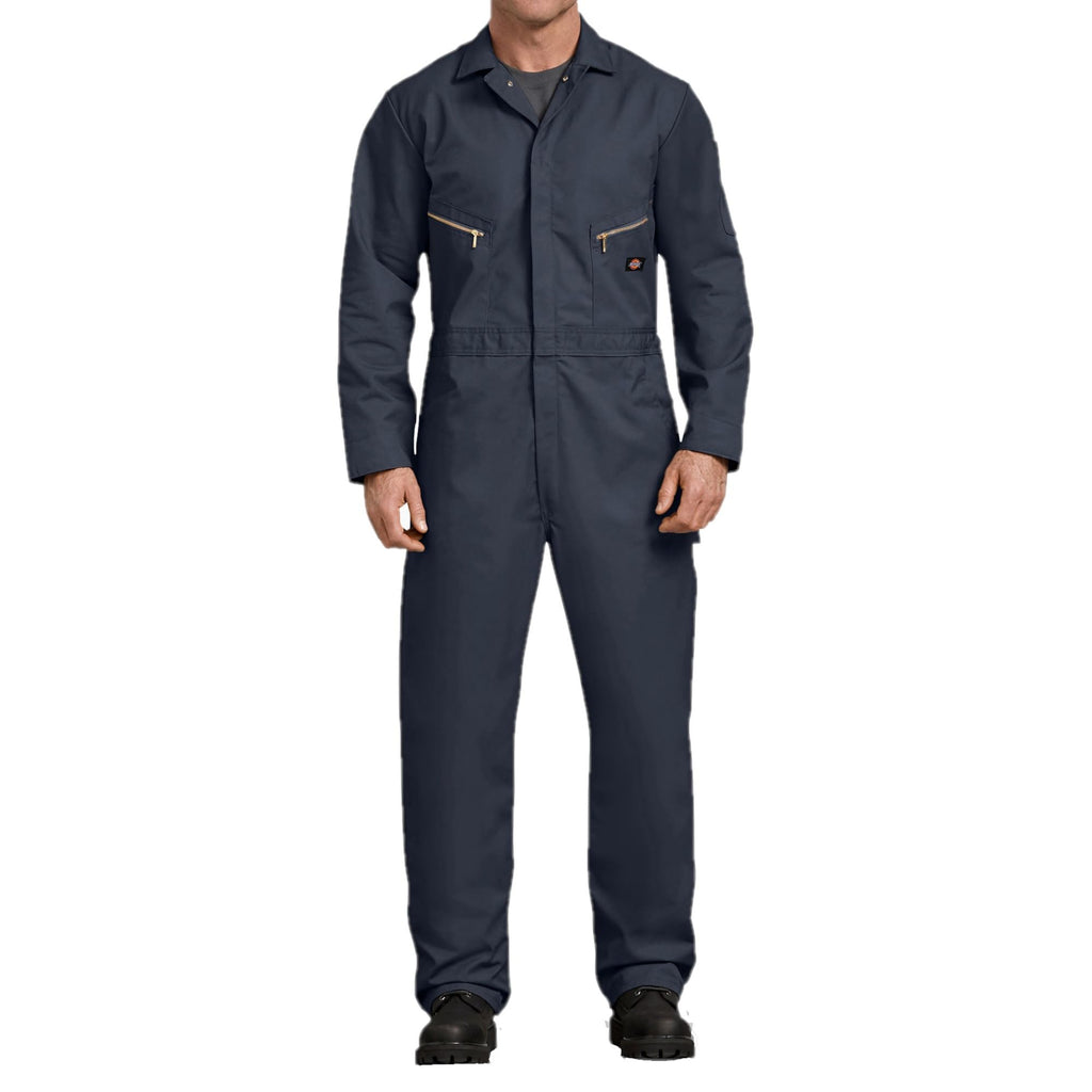Dickies Men's 7 1/2 Ounce Twill Deluxe Long Sleeve Coverall, Dark Navy, X-Large/X-Tall