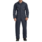 Dickies Men's 7 1/2 Ounce Twill Deluxe Long Sleeve Coverall, Dark Navy, X-Large/X-Tall