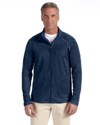 Mens Stretch Tech-Shell compass Full-Zip - DK gREY HEATHER - S(D0102H76KPP)