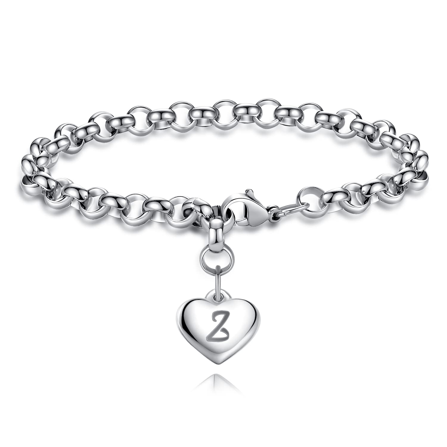 TONY & SANDY Charm Bracelets for Girls Jewelry Teen Girls Gift Ideas Christmas Stocking Stuffers 2023 Birthday Stainless Steel L