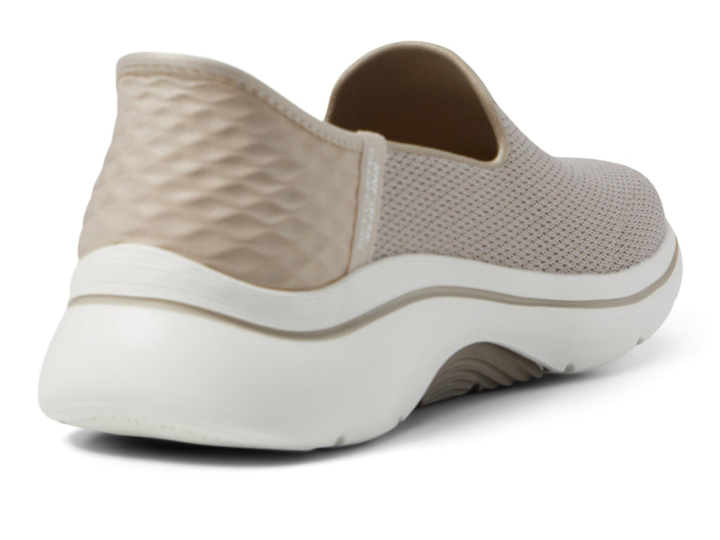 Skechers Women's Go Walk Arch Fit 2.0 Delara Hands Free Slip-Ins Sneaker, Taupe, 9
