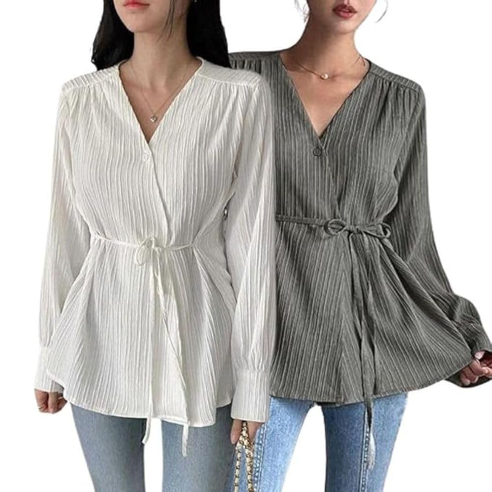 Leriya Fashion Stylish Korean Tops For Women  Oversized Shirts, Crop Tanks & Trendy Summer Wear | Casual Street Style Co-Ord Top