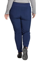 EDS Essentials Jogger Scrubs for Women, Drawstring Scrub Pants DK065T, S Tall, Navy