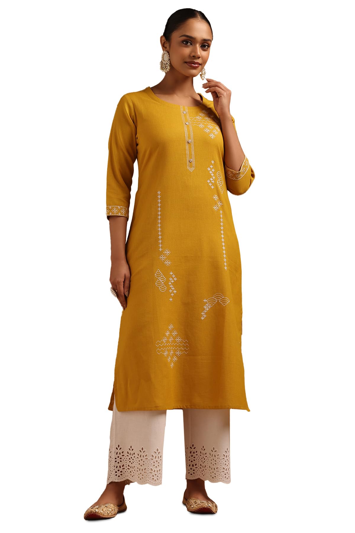 Soch Women Pure Cotton Embroidered Kurta