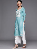 Libas Womens Cotton Yoke Design Straight Kurta