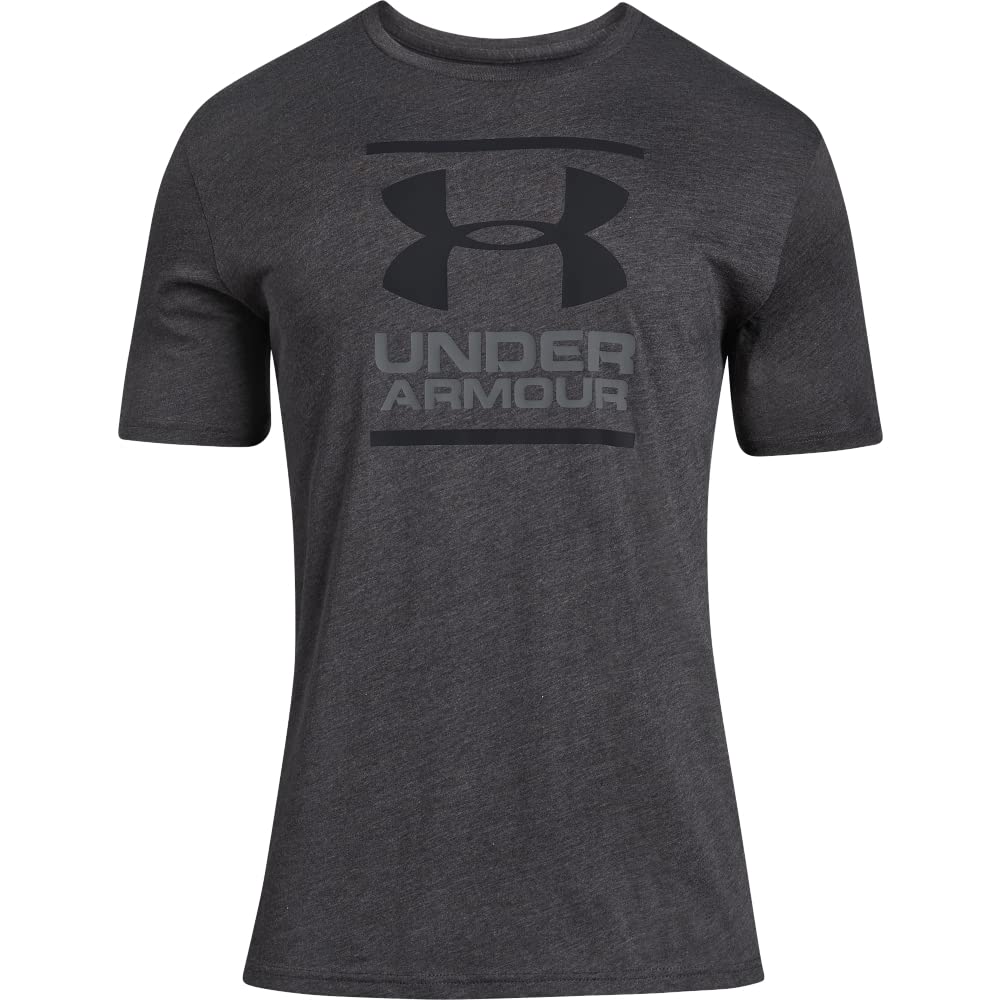 Under Armour Men's Global Foundation Short-Sleeve T-Shirt , Charcoal Medium Heather (019)/Black, XX-Large
