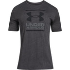 Under Armour Men's Global Foundation Short-Sleeve T-Shirt , Charcoal Medium Heather (019)/Black, XX-Large