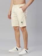 Thomas Scott Mens Checkered Slim Fit Seersucker Shorts Yellow