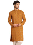 Jompers Mens Embroidered & Sequins Straight Kurta