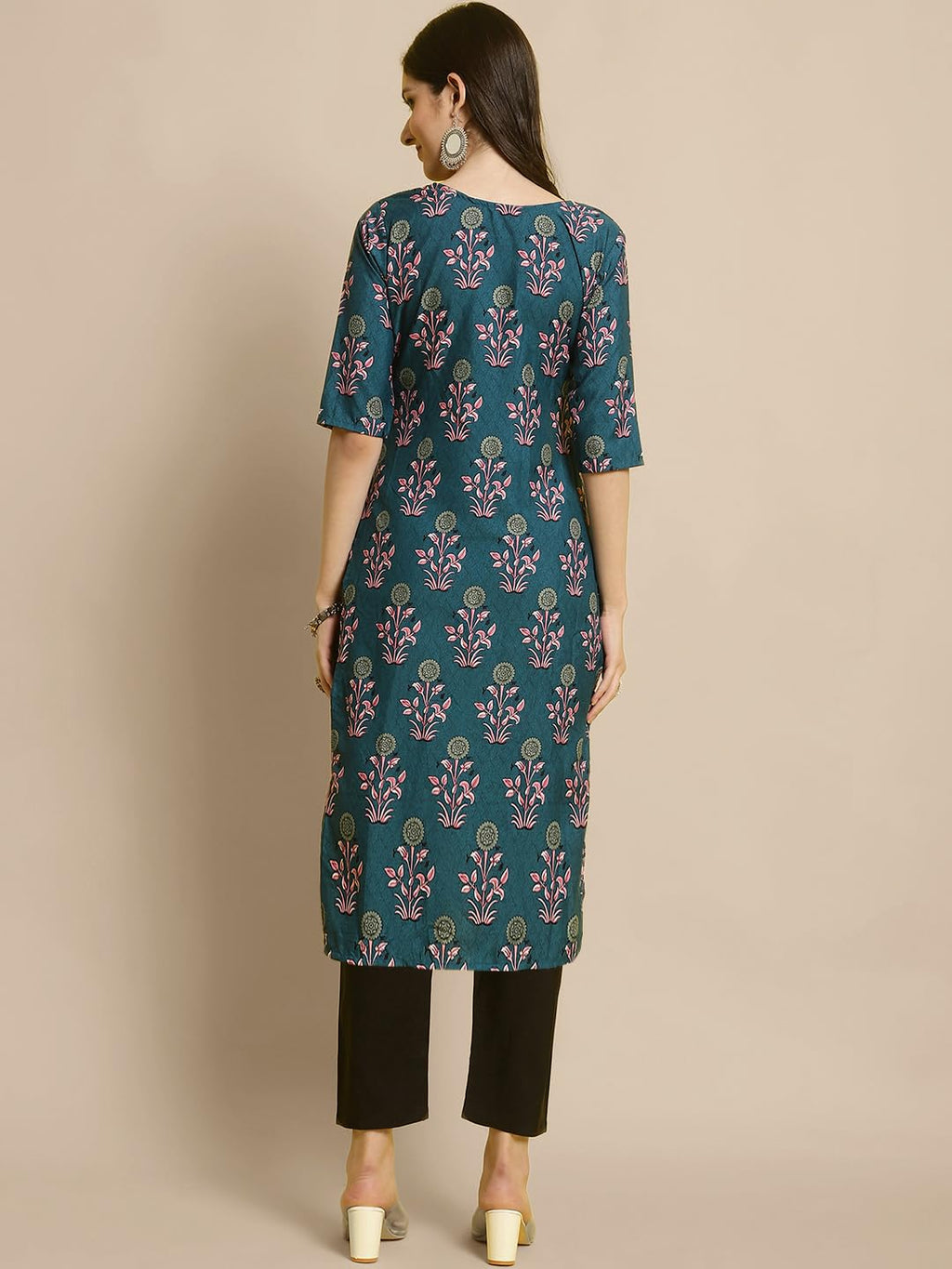 Tee Projekt Crepe Kurti & Pant Set For Women Ll Pack Of 2 Kurta Set Ll Traditional Kurta Set