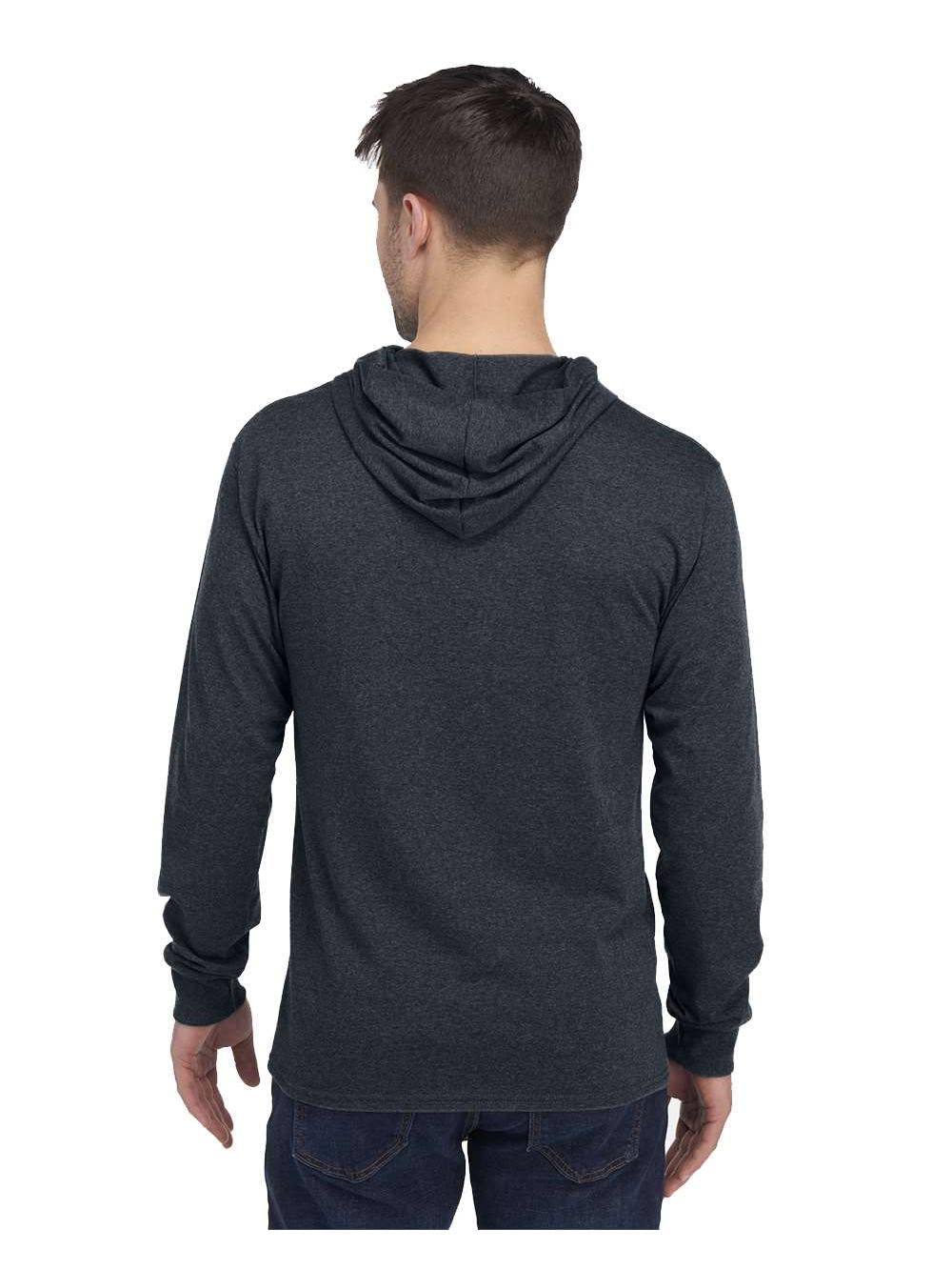 Mens HD cottonJersey Hooded T-Shirt - SAFETY ORANgE - S(D0102H7MSY6)