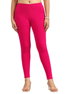 Gerua by Libas Solid Cotton Legging Pink