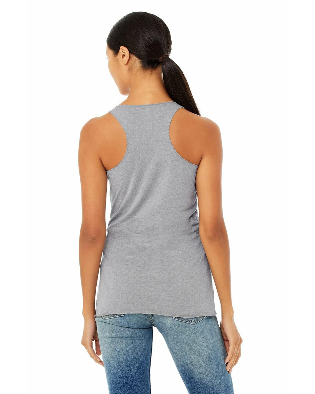 Ladies Triblend Racerback Tank - cHAR BLK TRIBLND - S(D0102H7WNg6)