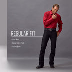 Wrangler mens Wrancher Jean dress pants, Birch, 46W x 32L US