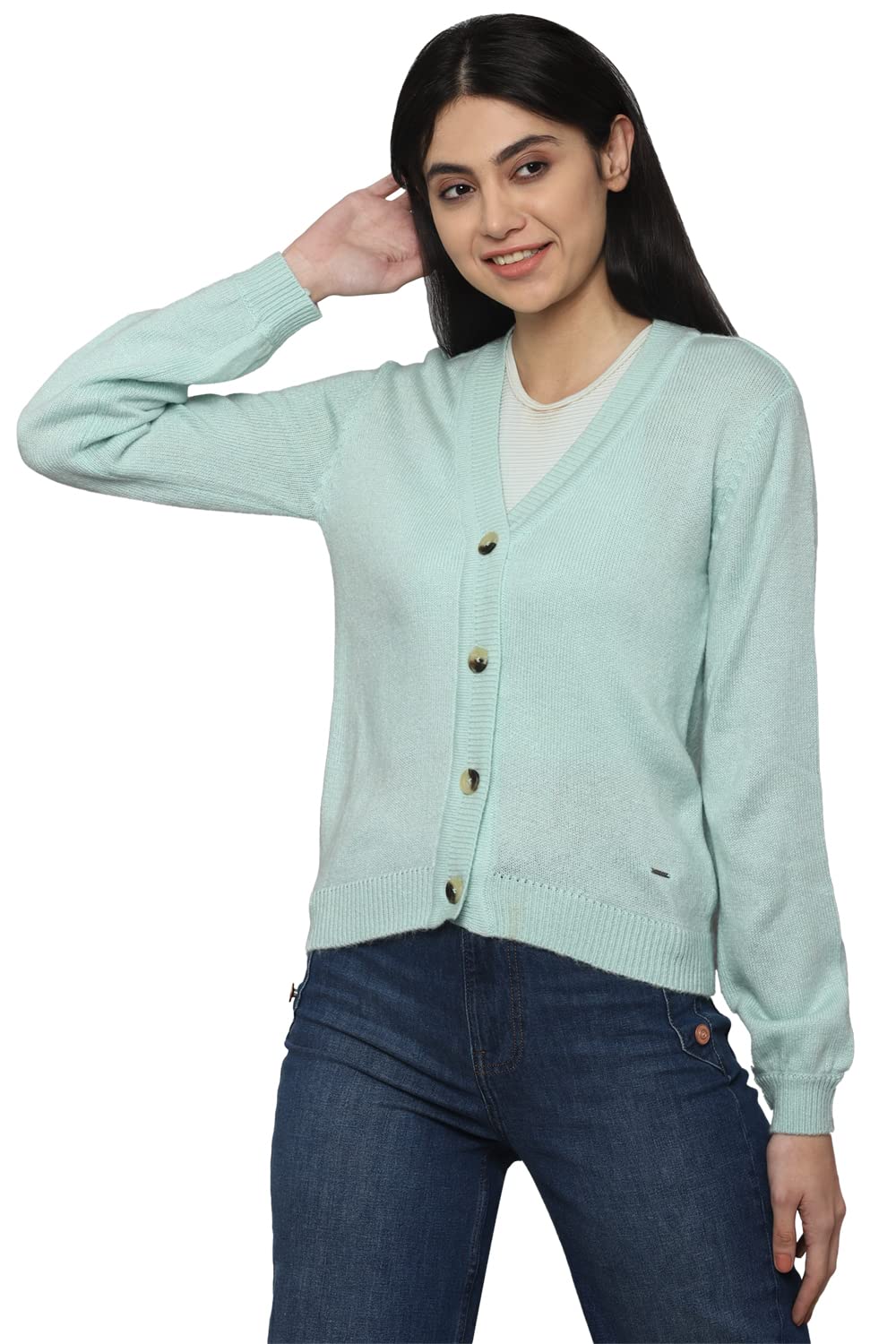 Allen Solly Girls Solid Sweater