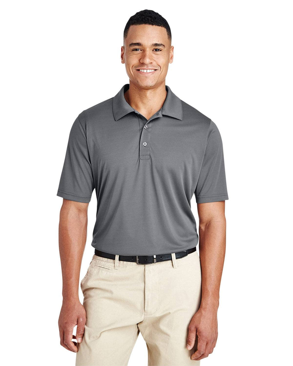 Mens Tall Zone Performance Polo - BLAcK - LT(D0102H7ZB8X)