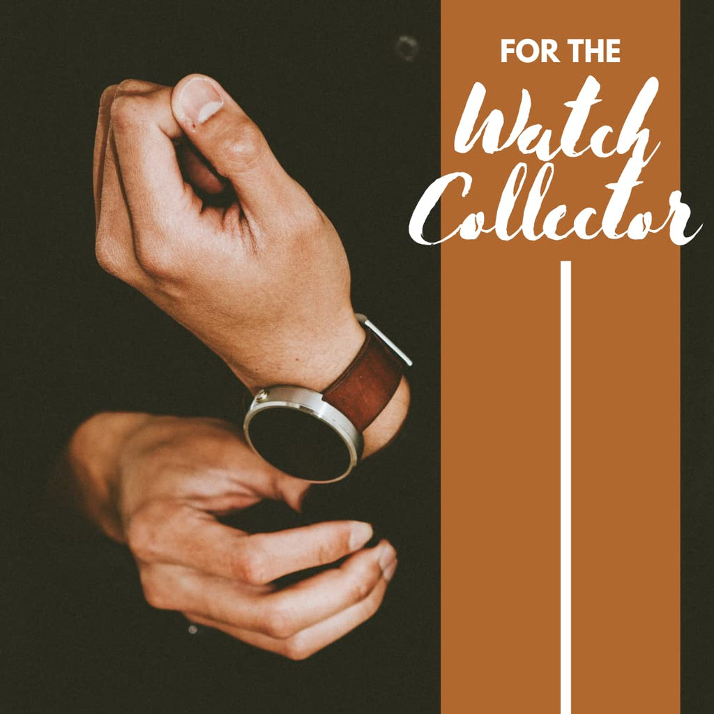 Mantello Watch Box - 12 Slot Watch Cases for Men- Watch Case with Large Glass Top - Watch Box Organizer for Men (Black)