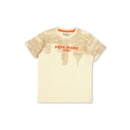 Pepe Jeans BoyS Regular Fit T-Shirt (Pb503886_Ivory White