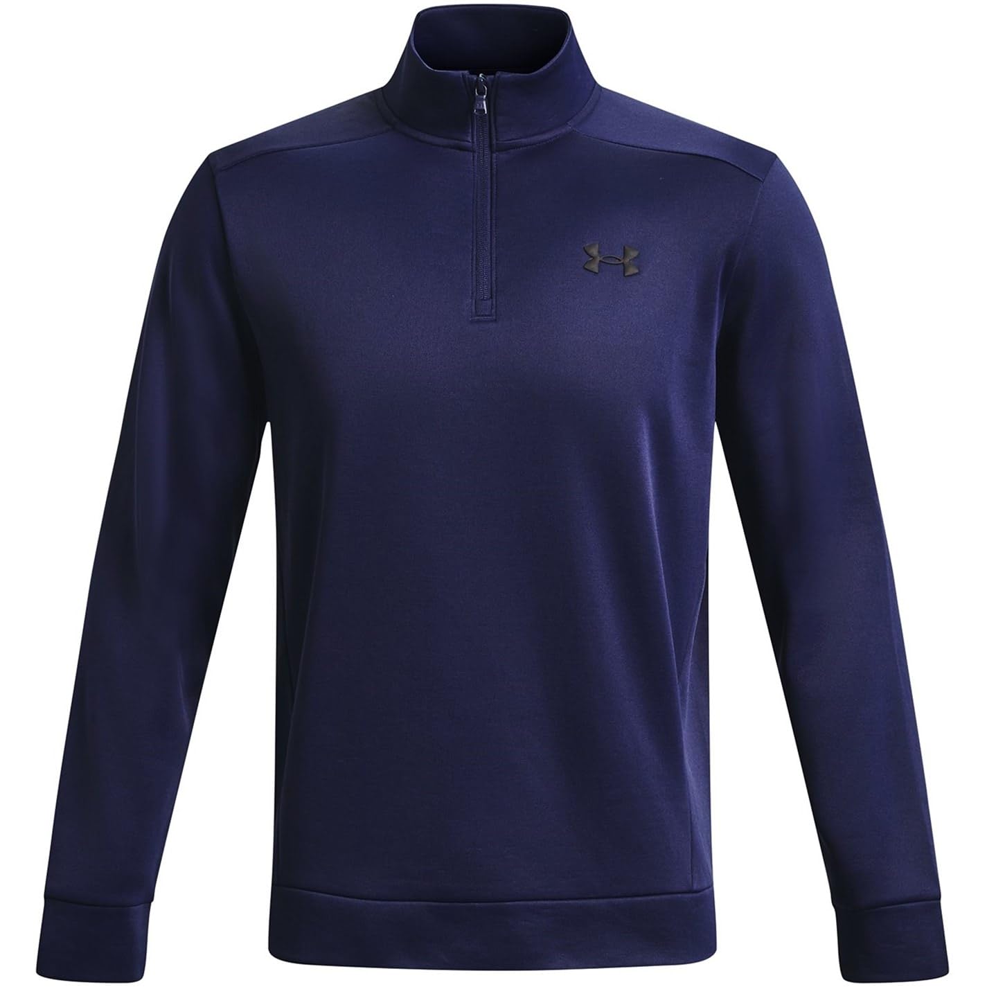Under Armour Men's ArmourFleece 1/4 Zip, (410) Midnight Navy / / Black, Medium