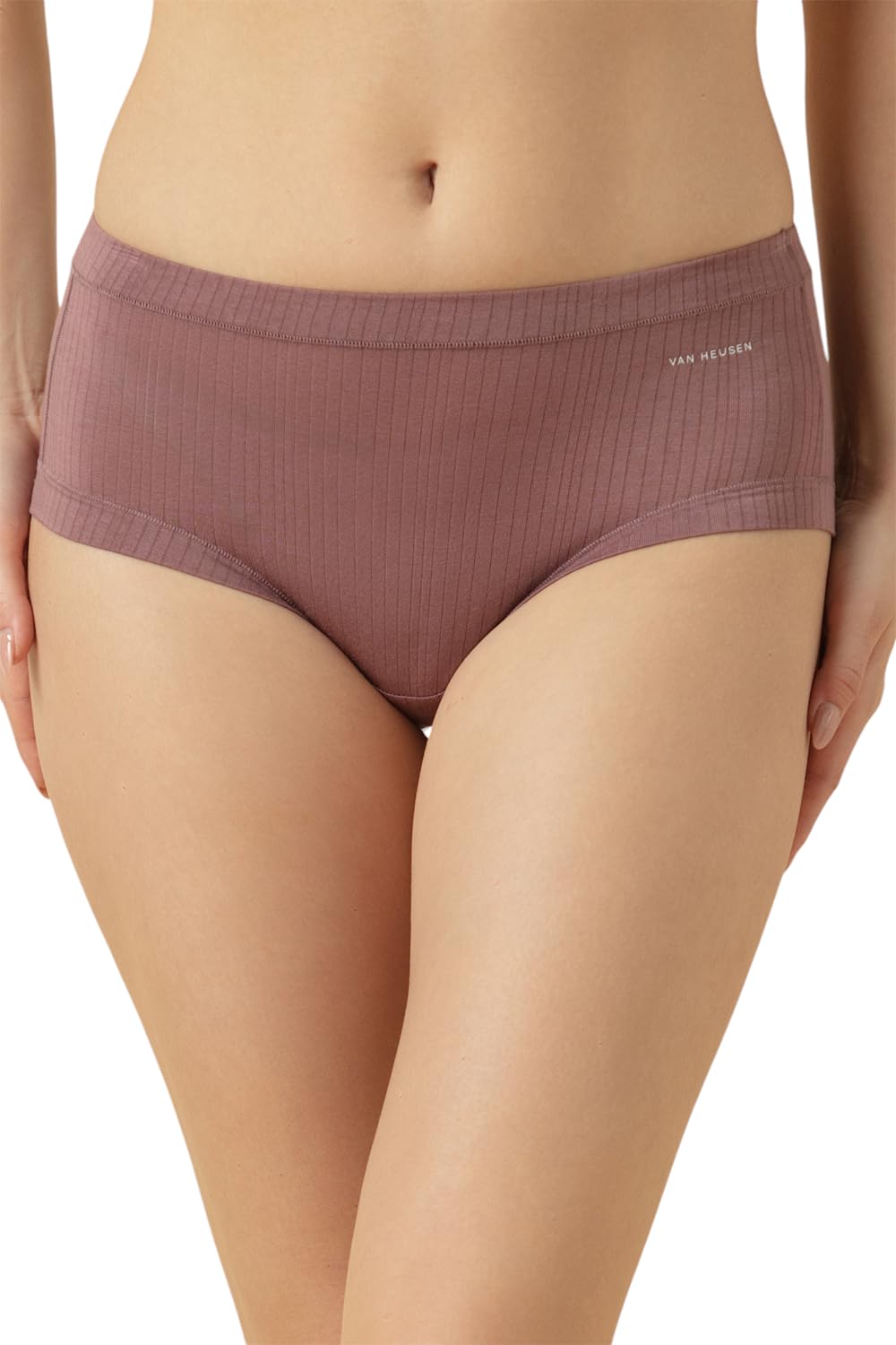 Van Heusen WomenS Modal Modern Striped Hipster Panties (Pack Of 1) (11121_Mauve