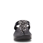 FitFlop DR7090-050 Rumba Beaded Toe-Post Sandals All Black US07