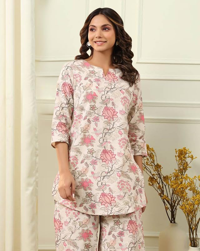 I Enterprise Women'S Cotton Tunic Knee-Length Dress (Y1_Inco-039_Multicolor4