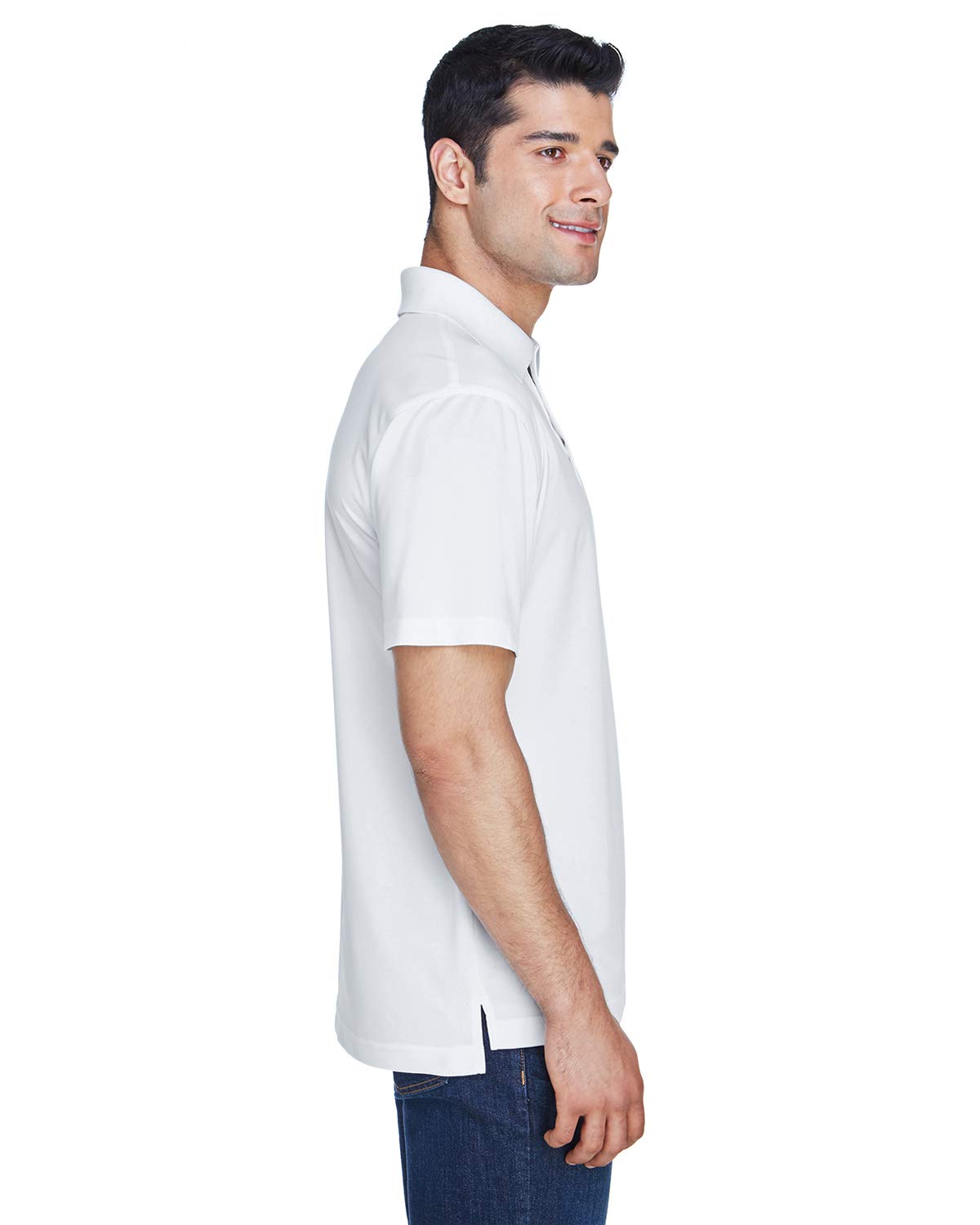 Mens 4 oz Polytech Polo - WHITE - 5XL(D0102H7YXVX)