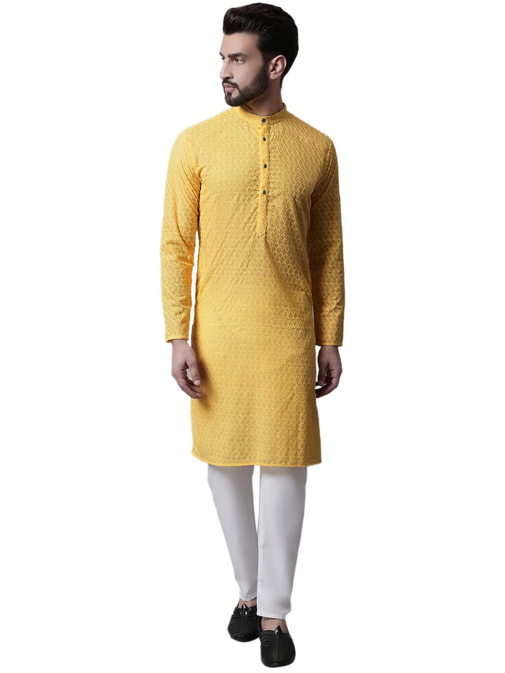 Jompers Mens And Embroidered Kurta Churidar Set