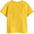 Bon Organik Girls Regular Fit T-Shirt (BON11428_Yellow