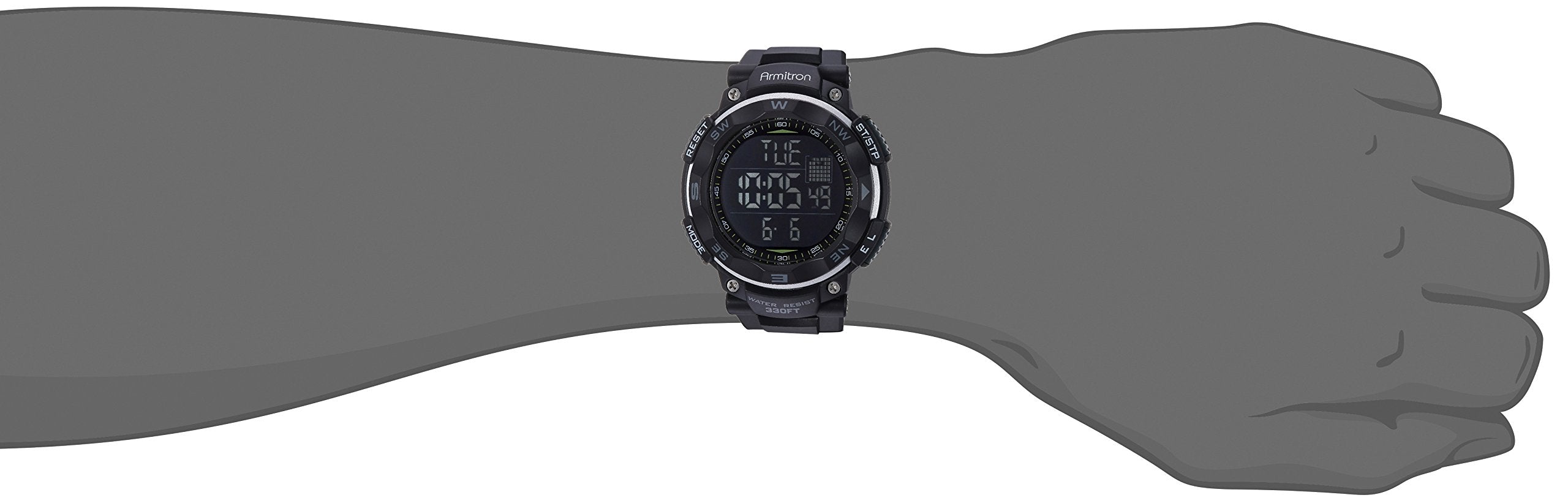 Armitron Sport Men's 40/8254BLK Black Digital Chronograph Watch