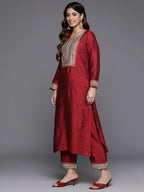 Varanga Women'S Cotton Straight Kurta Kurta Bottom Set Dupatta Set