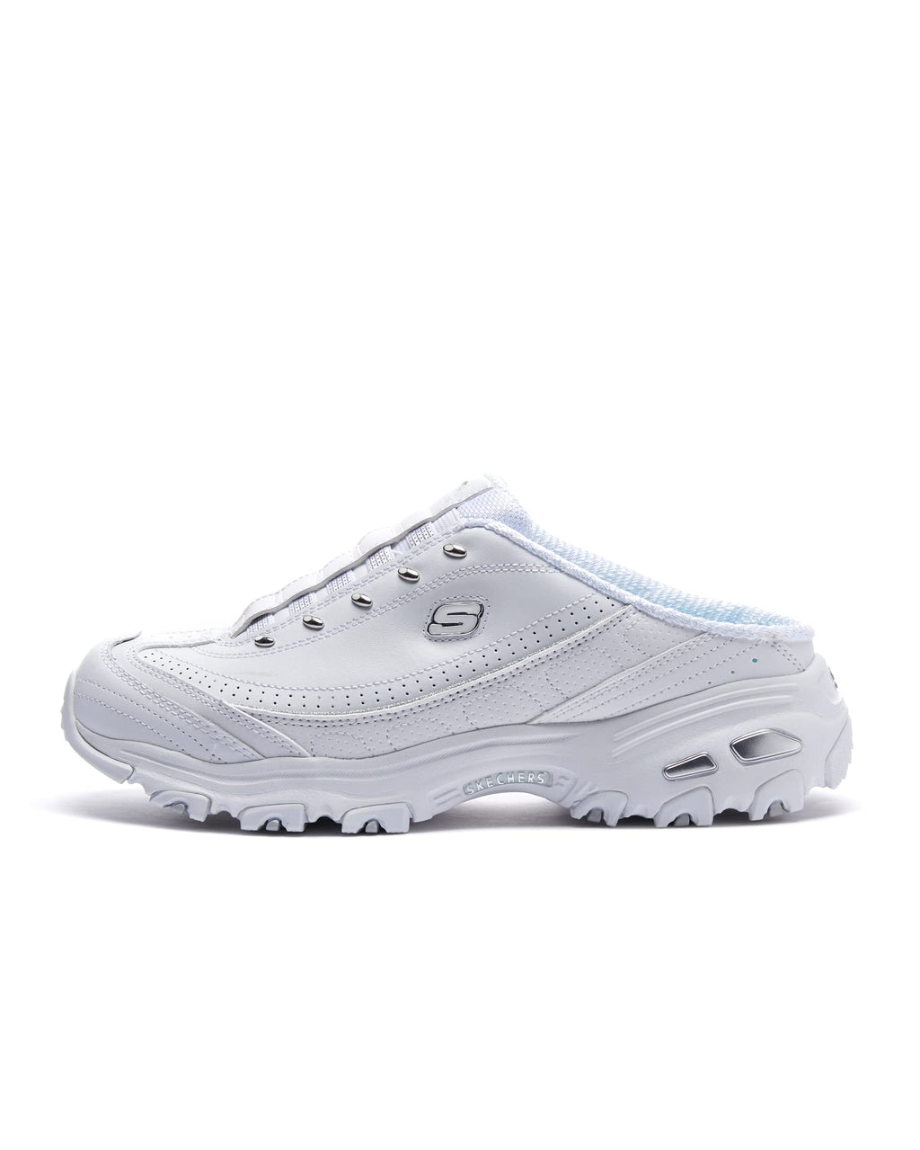 Skechers womens D'lites - Bright Sky fashion sneakers, White, 7.5 US