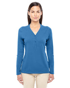 Ladies Perfect FitY-Placket convertible Sleeve Knit Top - WHITE - XS(D0102H7YEX2)