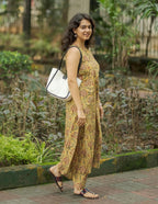 ANNI DESIGNER Womens Rayon Blend Straight Printed Kurta with Palazzo (CUBU Yellow_4XL_Yellow_XXXX-Large)
