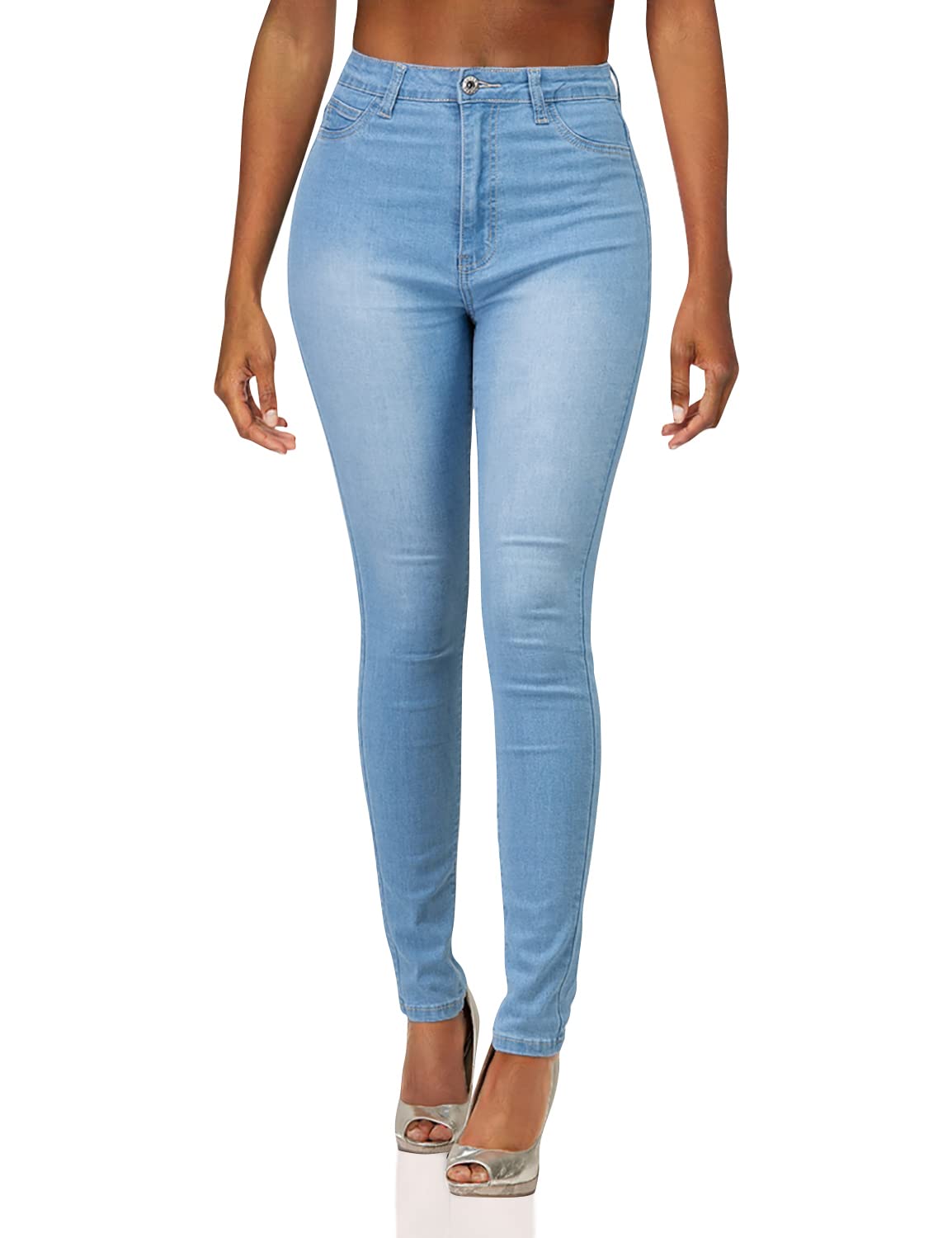 High Waisted-Rise colored Stretch Skinny Destroyed Ripped Distressed Jeans for Women Olive Mustard RED