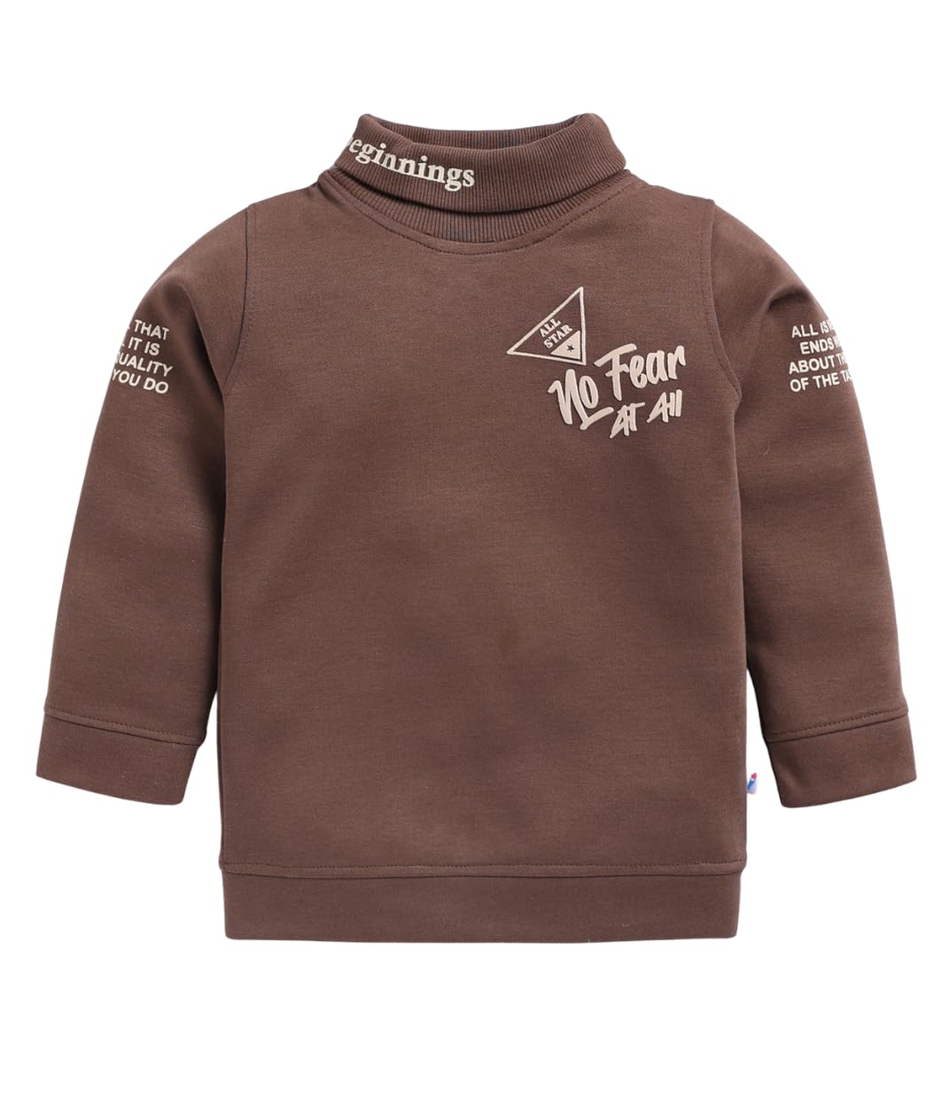 Toonyport Full Sleeve Printed Boys Sweatshirt (Brown) (18 Months  24 Months) 18-24
