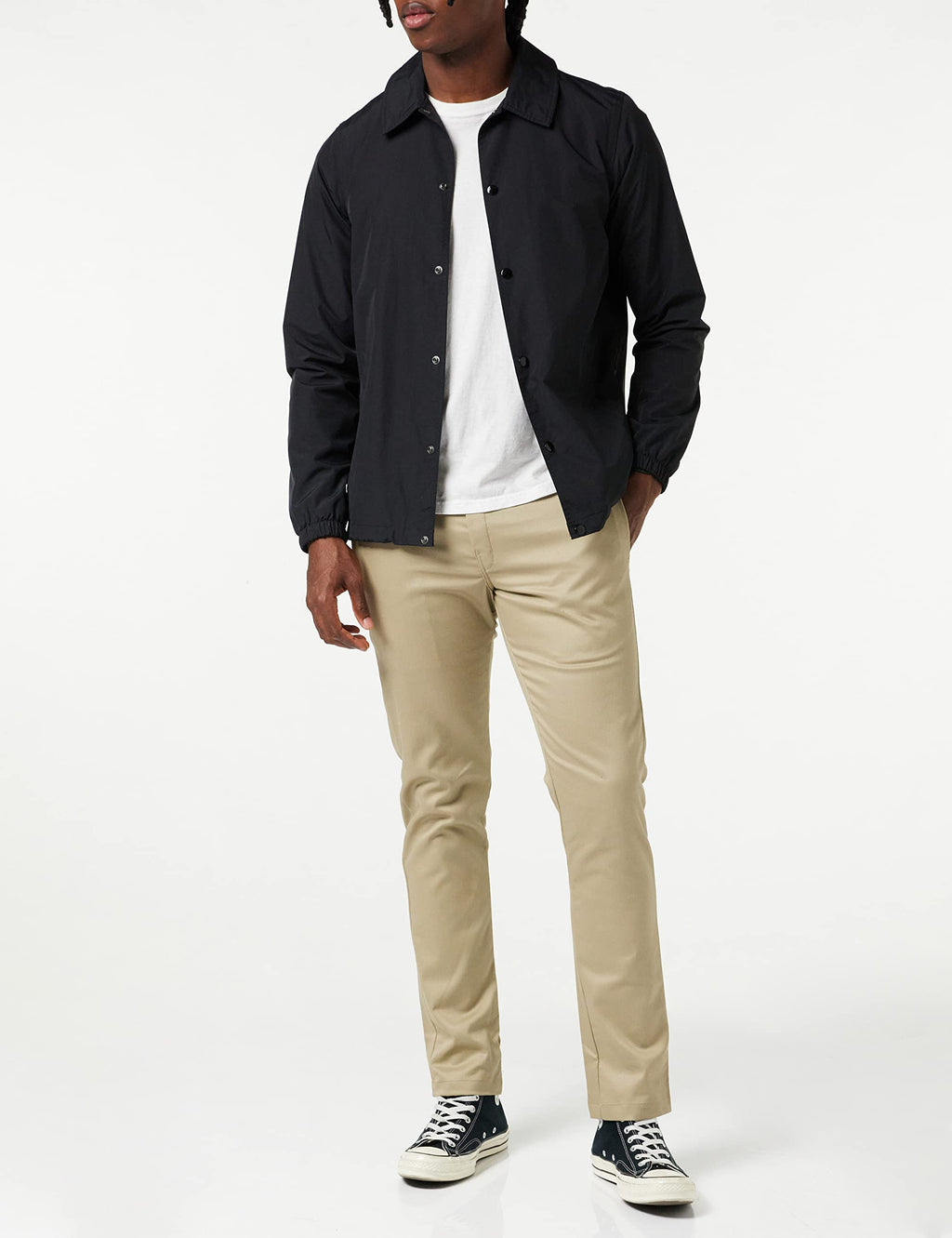 Dickies mens Skinny Straight-fit work utility pants, Desert Sand, 34W x 30L US